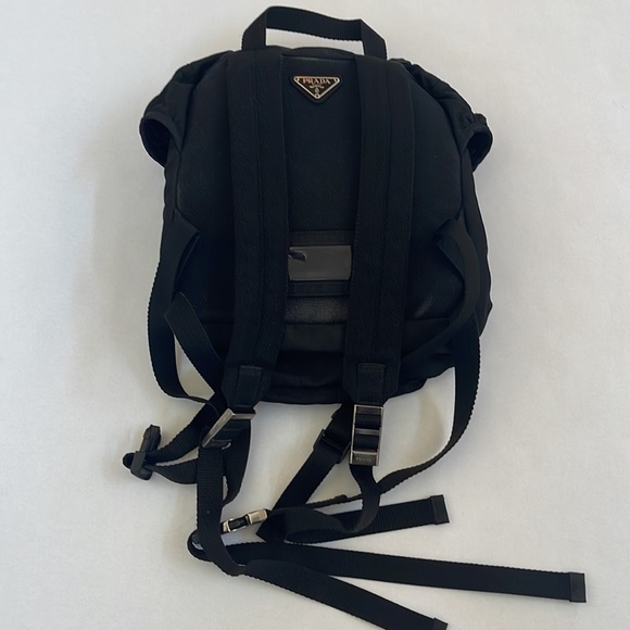 Auth Prada Backpack Nylon Black - Picture 2 of 9